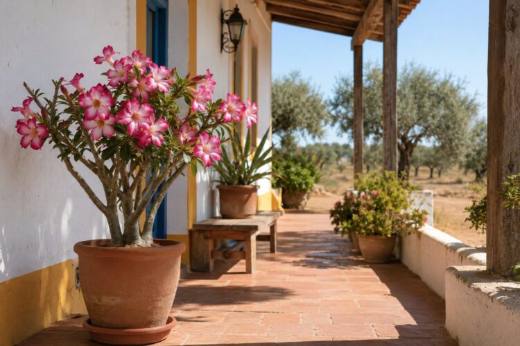 Rosa-do-deserto: o guia completo para cultivar esta planta exótica e resistente