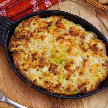 Bacalhau espiritual gratinado no forno: perfeito para reunir a família à mesa