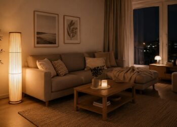 Como iluminar uma casa para parecer mais aconchegante à noite