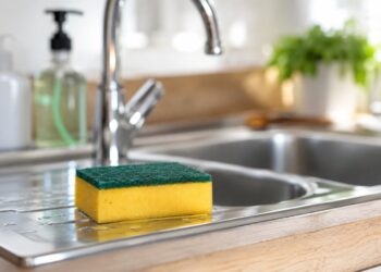 Porque as esponjas da cozinha são um dos objetos mais sujos de casa