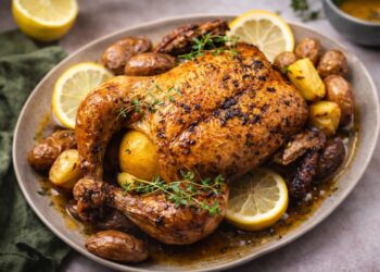 Frango assado no forno com limão e alho: receita que sai sempre bem