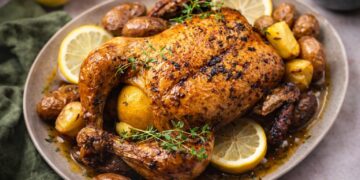 Frango assado no forno com limão e alho: receita que sai sempre bem