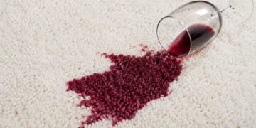 Como remover manchas de vinho tinto de tecidos e alcatifas