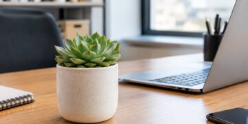 As melhores plantas de interior para escritórios em casa