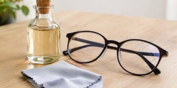 Vinagre diluído nos óculos: o método que evita riscar as lentes