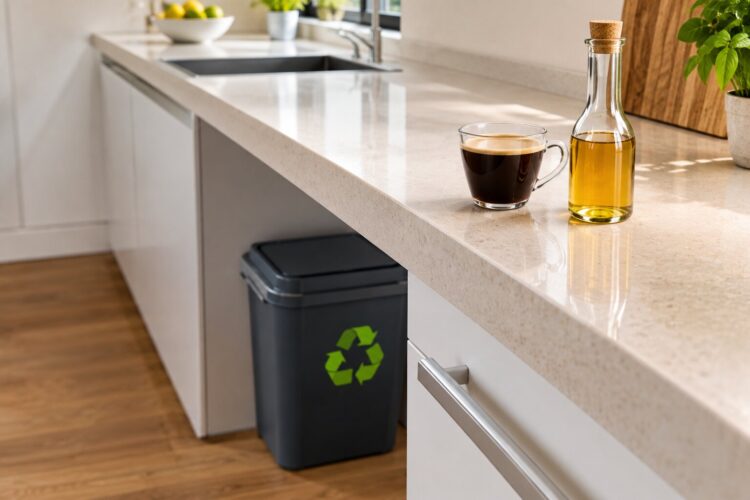 Vinagre e café: a combinação que resolve o cheiro do caixote da reciclagem