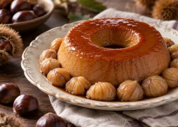 Pudim de castanha: a sobremesa de outono que aproveita as castanhas da época