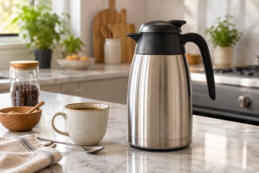 Garrafa térmica com cheiro a café: a limpeza que o remove sem estragar as borrachas