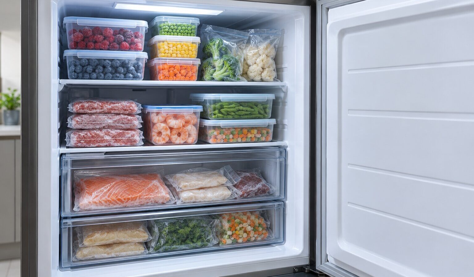Alimentos guardados no congelador: porque alguns ficam estragados ao descongelar