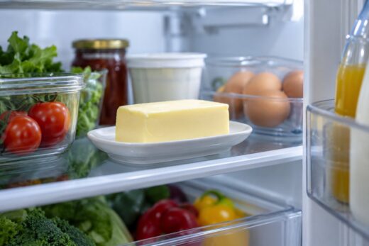 Manteiga com sabor a queijo ou a cebola: onde a pôr no frigorífico e como congelá-la