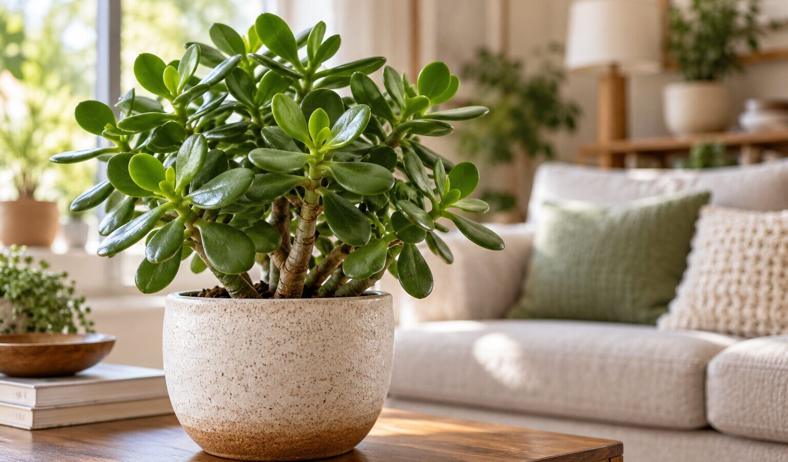 Planta-jade com folhas enrugadas ou moles: o sinal que distingue falta de água de rega a mais