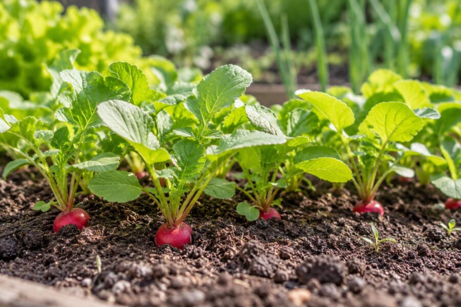 Rabanetes no outono: a colheita mais rápida da horta e porque espigam quando faz calor