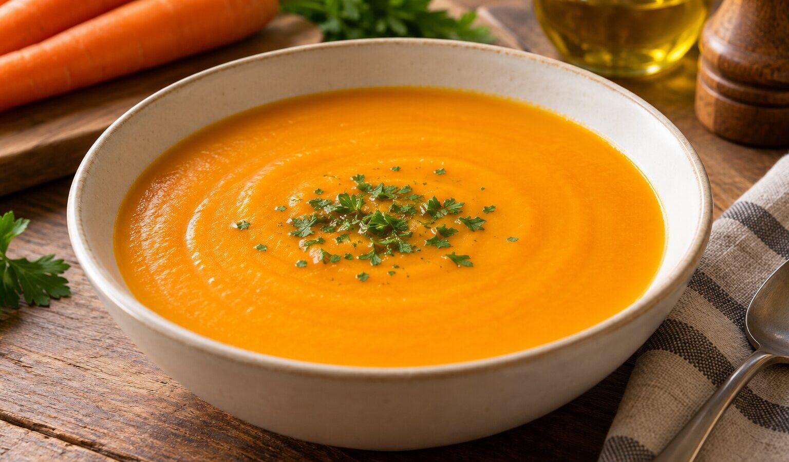 Sopa de cenoura: receita tradicional de uma sopa que agrada sempre