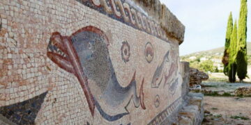 Ruínas romanas de Milreu: a villa de Estoi com mosaicos de peixes e um templo dedicado à água